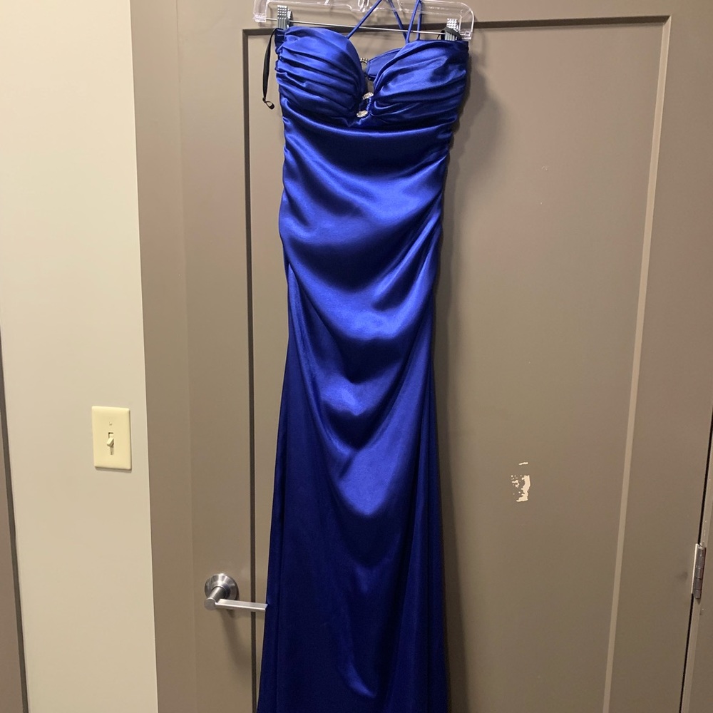 Royal blue prom dress
